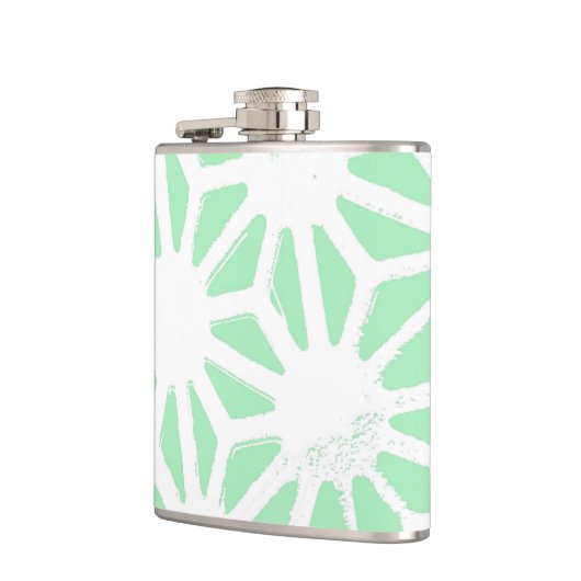 geometrisch grün flachmann (Links)