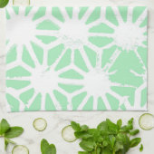 geometrisch grün geschirrtuch (Gefaltet)