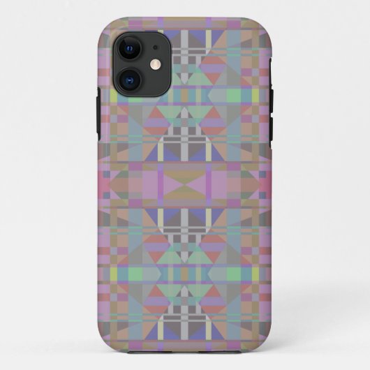 Geometrisch grün Lila rosa Case-Mate iPhone Hülle (Rückseite)