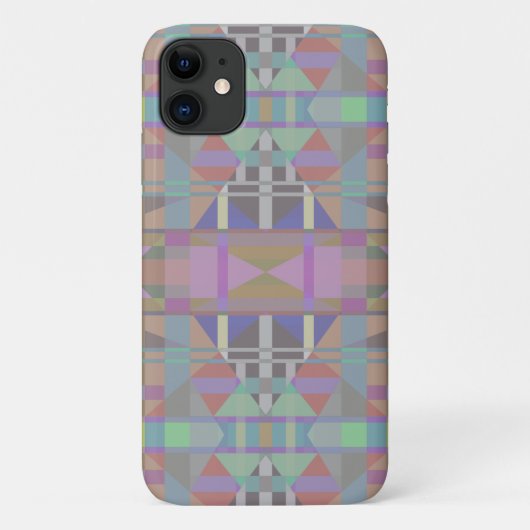 Geometrisch grün Lila rosa Case-Mate iPhone Hülle (Rückseite)
