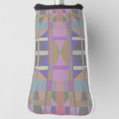 Geometrisch grün Lila rosa Golf Headcover (Rotieren 90)