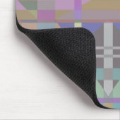 Geometrisch grün Lila rosa Mousepad (Ecke)