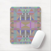 Geometrisch grün Lila rosa Mousepad (Mit Mouse)