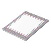 Geometrisch grün Lila rosa Notizblock (Rotiert)