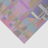 Geometrisch grün Lila rosa Seidenpapier (Ausschnitt)