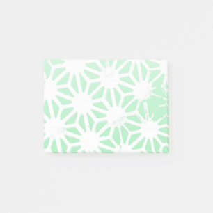 geometrisch grün post-it klebezettel