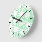 geometrisch grün runde wanduhr (Winkel)