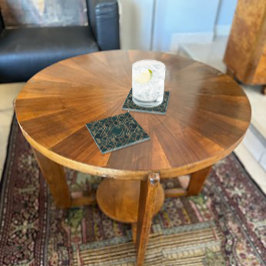 geometrisch grün und Gold Glasuntersetzer