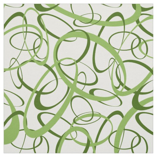 geometrisch-grün-weiß-retro-Mod Stoff (Muster)