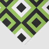 Geometrisch, grün, weiß seidenpapier (Detail)