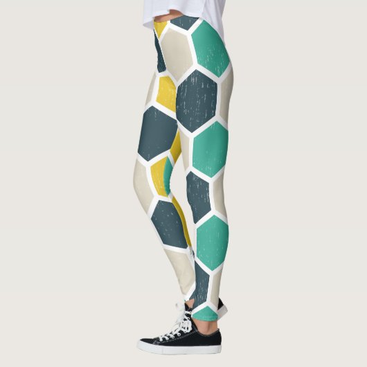 geometrisch hexagonal leggings (Links)