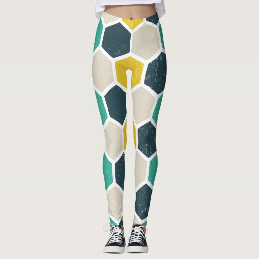 geometrisch hexagonal leggings (Vorderseite)