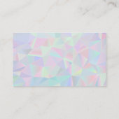 Geometrisch Holografisch | Loyalitätskarte Treuekarte (Rückseite)