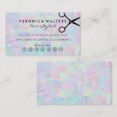 Geometrisch Holografisch | Loyalitätskarte Treuekarte (Vorne/Hinten)