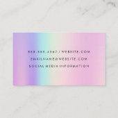 Geometrisch Holografisch | QR-Code Visitenkarte (Rückseite)