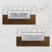 geometrisch | Holzkörner Visitenkarte (Vorne/Hinten)