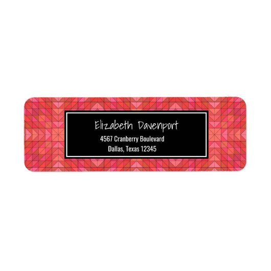 Geometrisch im Südwesten von Aztec in Rot und Rosa (Vorne)