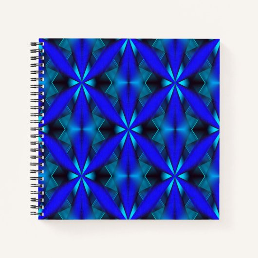Geometrisch in blau... notizblock (Vorderseite)