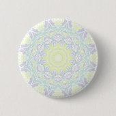 Geometrisch Intricate Colorful Boho Hippie Mandala Button (Vorderseite)