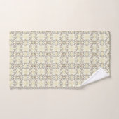 Geometrisch karierte Musterdecke Badhandtuch Set (Handtuch)