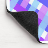 geometrisch karierter Gingham diagonal Mousepad (Ecke)