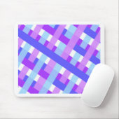 geometrisch karierter Gingham diagonal Mousepad (Mit Mouse)
