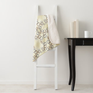 Geometrisch kariertes Muster-Decke Sherpadecke