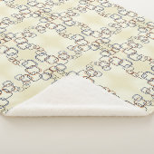 Geometrisch kariertes Muster-Decke Sherpadecke (3/4)