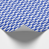 geometrisch, kobalt und weiß geschenkpapier (Ecke)