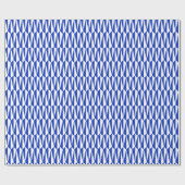 geometrisch, kobalt und weiß geschenkpapier (Flach)