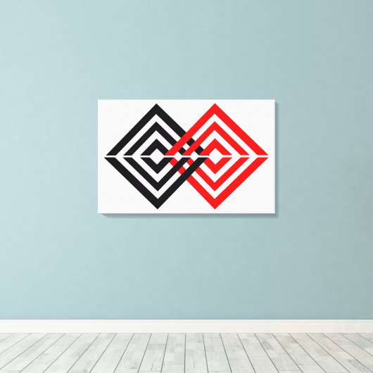 geometrisch leinwanddruck (Insitu (Holzboden))