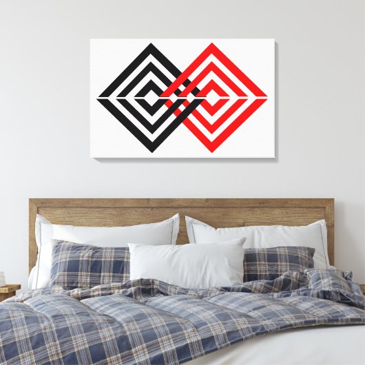 geometrisch leinwanddruck (Insitu (Schlafzimmer))