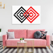 geometrisch leinwanddruck (Insitu (Wohnzimmer))