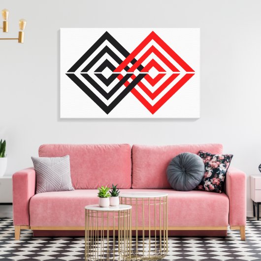 geometrisch leinwanddruck (Insitu (Wohnzimmer))