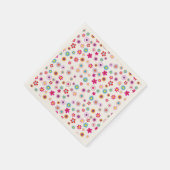 geometrisch leuchtendes Floral Serviette (Ecke)