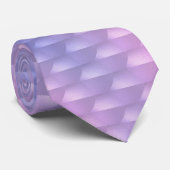 Geometrisch Lila und rosa Krawatte (Gerollt)