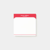 geometrisch lila-weiß minimalistisch post-it klebezettel (Vorderseite)