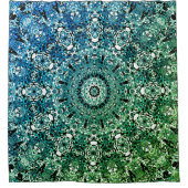 geometrisch-marokkanisches Kaliedoskop m Duschvorhang (Vorderseite)