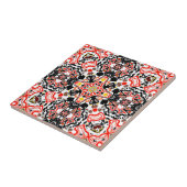 geometrisch-marokkanisches Kaliedoskop m Fliese (Seite)