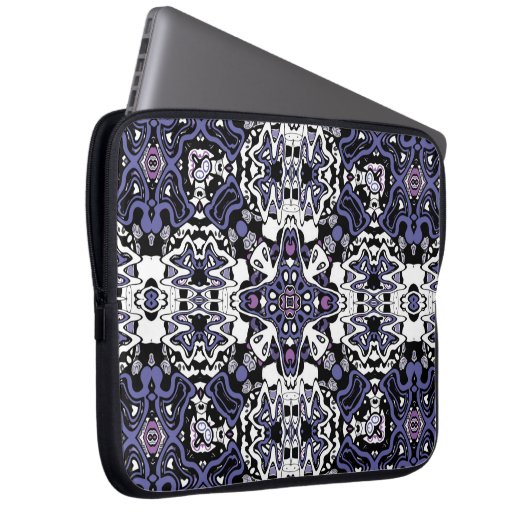 geometrisch-marokkanisches Kaliedoskop m Laptopschutzhülle (Vorne Rechts)