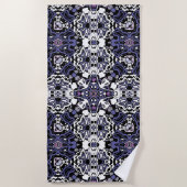 geometrisch-marokkanisches Kaliedoskop m Strandtuch (Vorderseite)