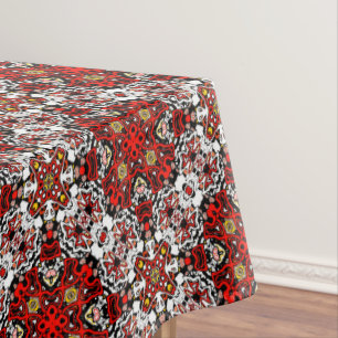 geometrisch-marokkanisches Kaliedoskop m Tischdecke