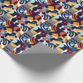 Geometrisch mehrfarbig: Primitive Formen Fusion Geschenkpapier (Ecke)