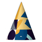 Geometrisch mehrfarbig: Primitive Formen Fusion Partyhütchen (Links)