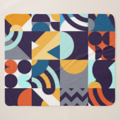 Geometrisch mehrfarbig: Primitive Formen Fusion Sherpadecke (Vorderseite (Horizontal))