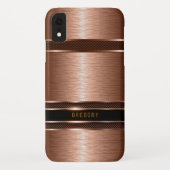 geometrisch-metallisch-kupferbraun 2 Case-Mate iPhone hülle (Rückseite)