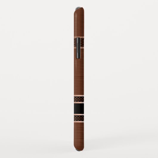 geometrisch-metallisch-kupferbraun 2 Case-Mate iPhone hülle (Hinten/Rechts)