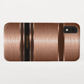 geometrisch-metallisch-kupferbraun 2 Case-Mate iPhone hülle (Rückseite (Horizontal))