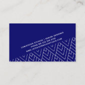 geometrisch minimalistischer Innenarchitekt der We Visitenkarte (Rückseite)