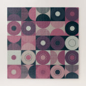 geometrisch Mitte des Jahrhunderts: abstraktes far Puzzle (Horizontal)